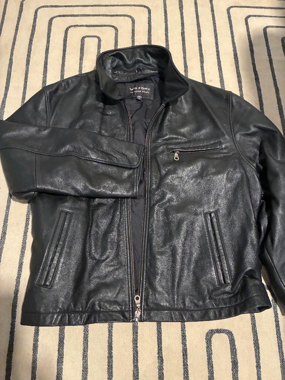 Wilsons The Leather Experts black leather jacket – Size 1X